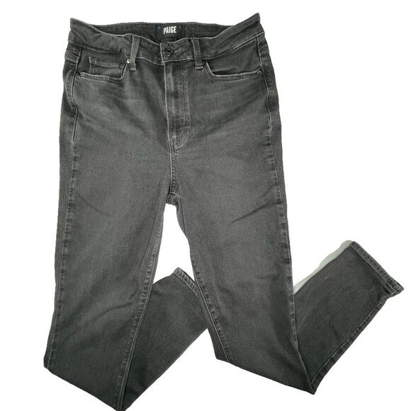 PAIGE Denim - PAIGE Jeans Sz 28 Women's Margot Ankle Black Wash Comfort Stretch Spandex Pants